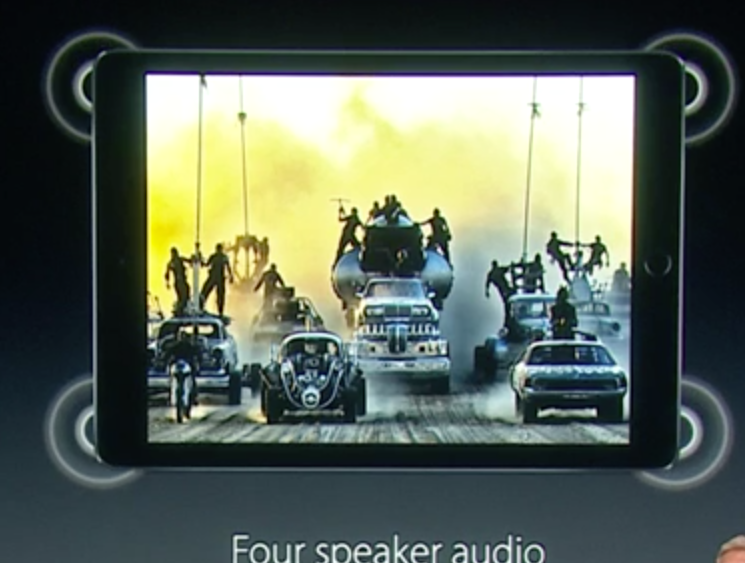 4 høyttalere på iPad Pro'en!