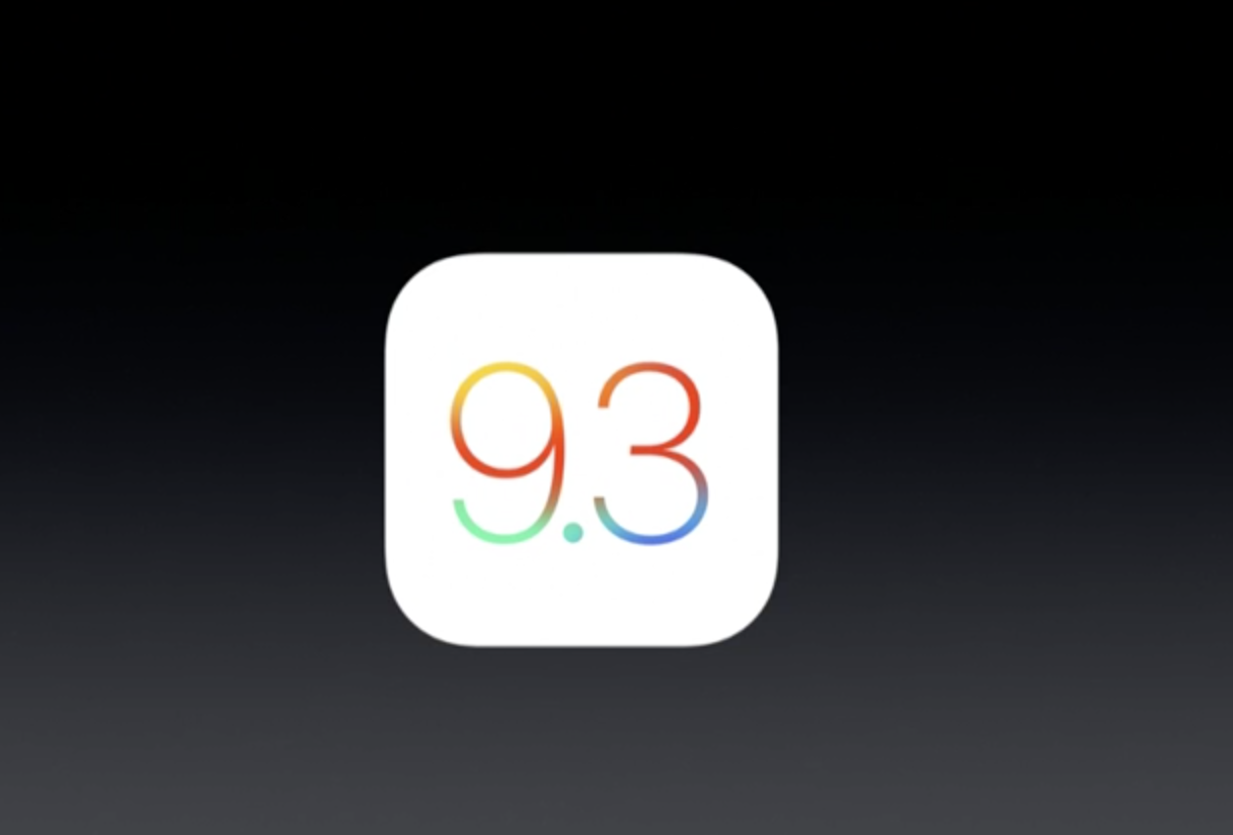 iOS 9.3 nyheter